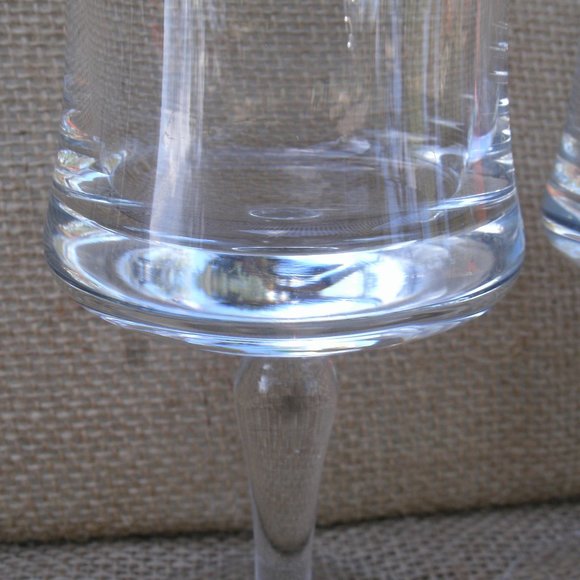 Vintage Krosno Silver & Gold Band Wine Glass Set of 2 - Picture 15 of 16